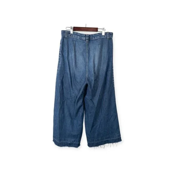 We The Free Dawn to Dusk Ultra High Rise Flare Jeans SZ 28 Patch Pocket Crop - Picture 3 of 16